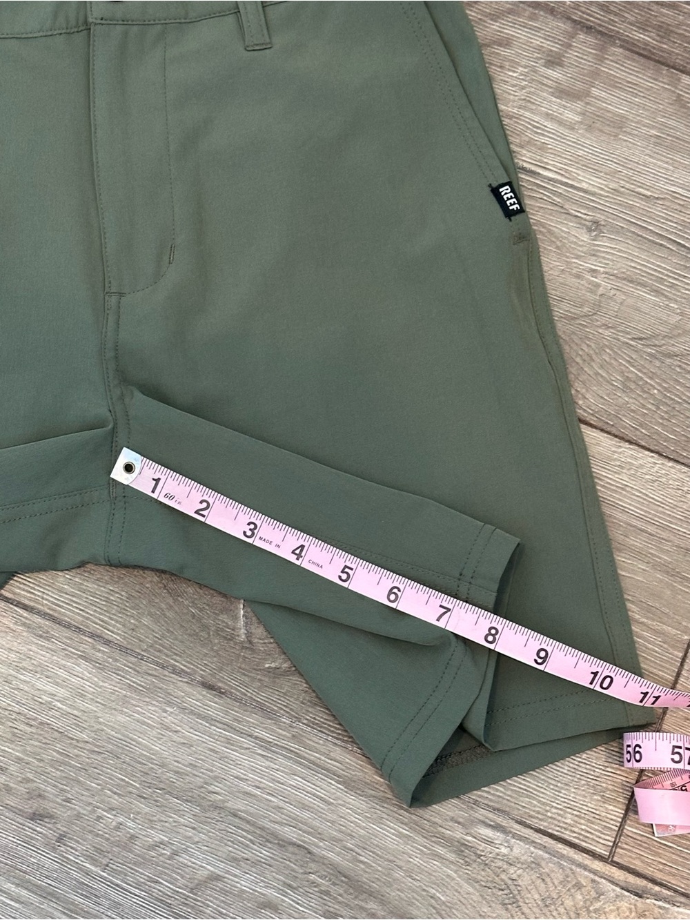 Reef Olive Green Men's Shorts - Picture 6 of 8